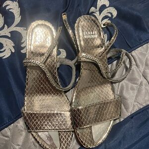 Stuart Weitzman Silver Women's Sandals